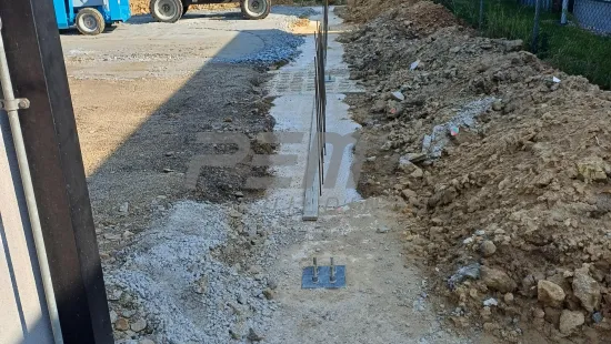 zahájení montáže ocelové konstrukce
