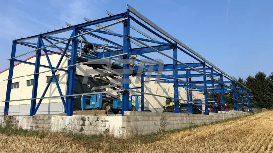 Přístavba skladovací haly pro zemědělskou techniku