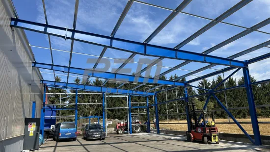 Přístavba skladovací haly pro zemědělskou techniku